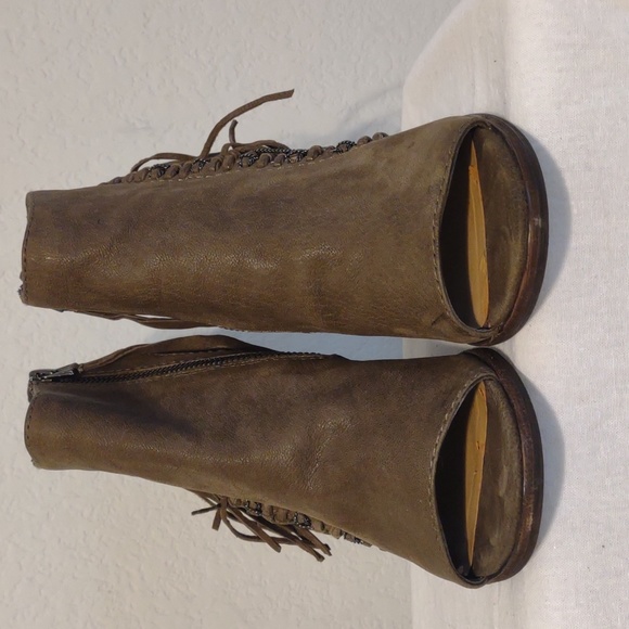 Dolce Vita Noralee Ankle Boots in Olive Nubuck. Size 7.5 EUC - Picture 5 of 15